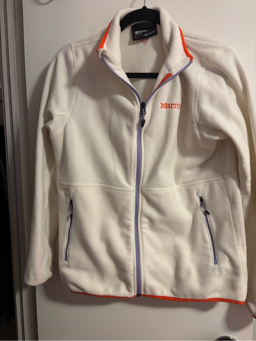 Marmot White Fleece Sweater - Womens Size Medium